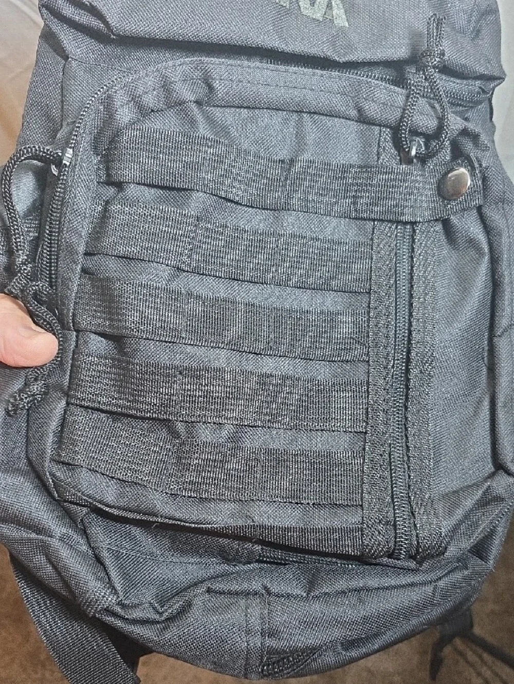 Black NRA Tactical Daypack - Compact Men’s Backpack